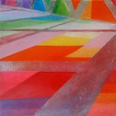"Rainbow windows" Acrylic on canvas 10H x 10W