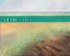 "Beach" Acrylic on canvas 24H x 31W